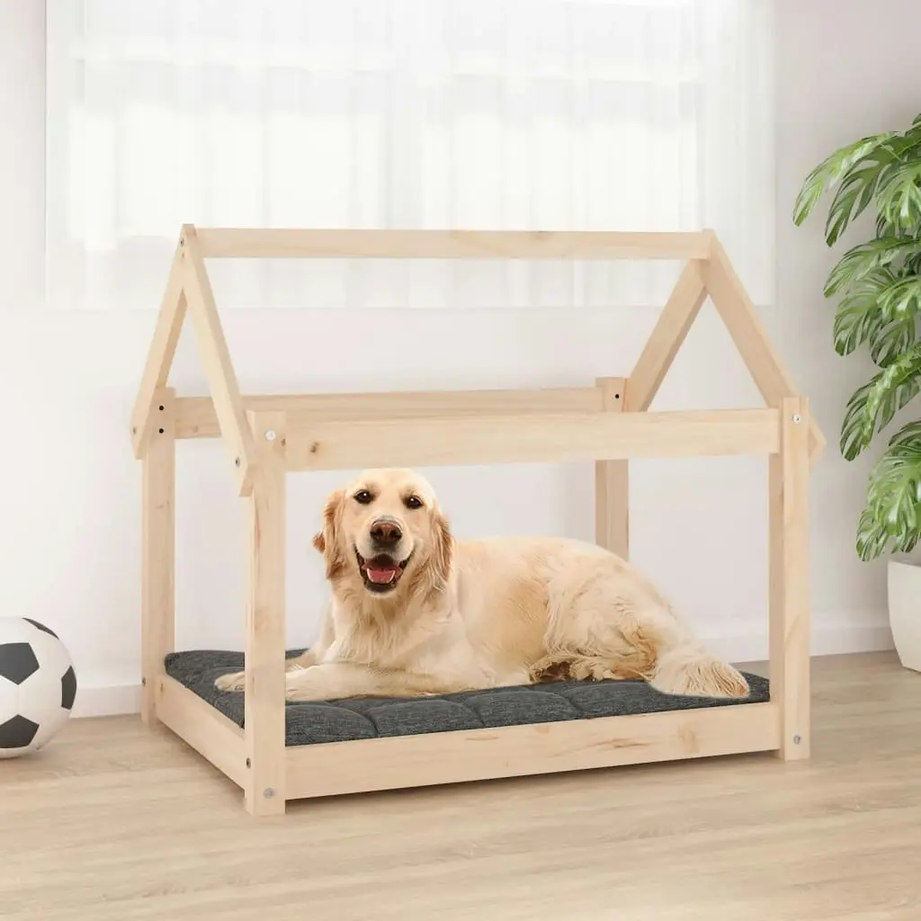 Dog Bed 81x60x70 cm Solid Wood Pine 822207