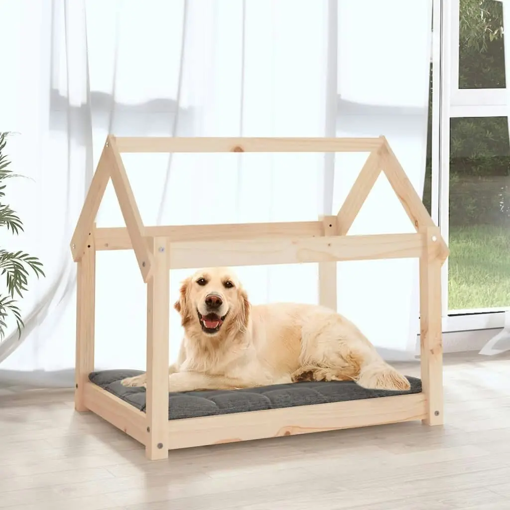 Dog Bed 81x60x70 cm Solid Wood Pine 822207