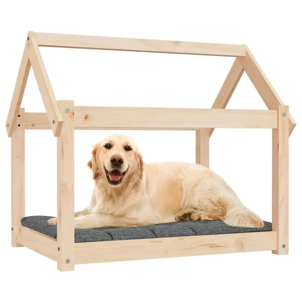 Dog Bed 81x60x70 cm Solid Wood Pine 822207