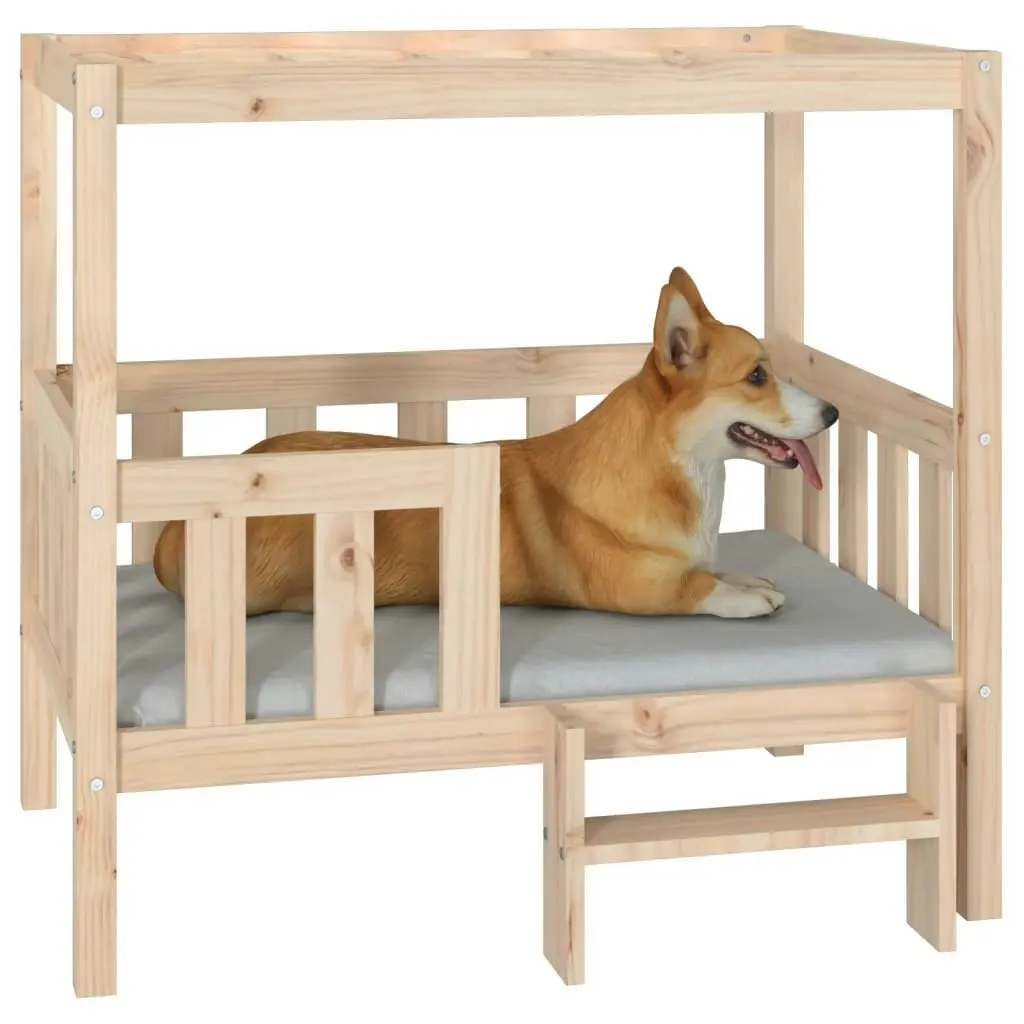 Dog Bed 95.5x73.5x90 cm Solid Wood Pine 822382