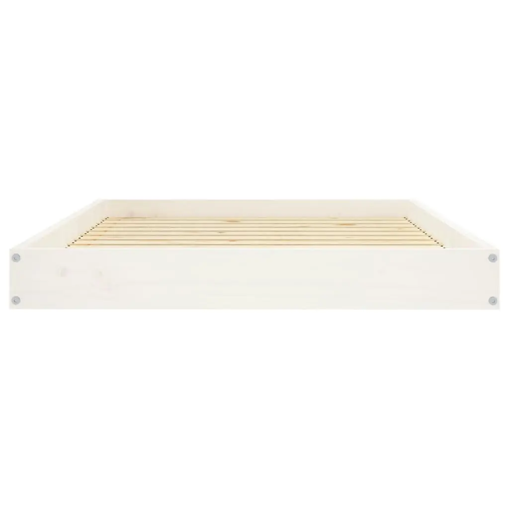 Dog Bed White 101.5x74x9 cm Solid Wood Pine 820867