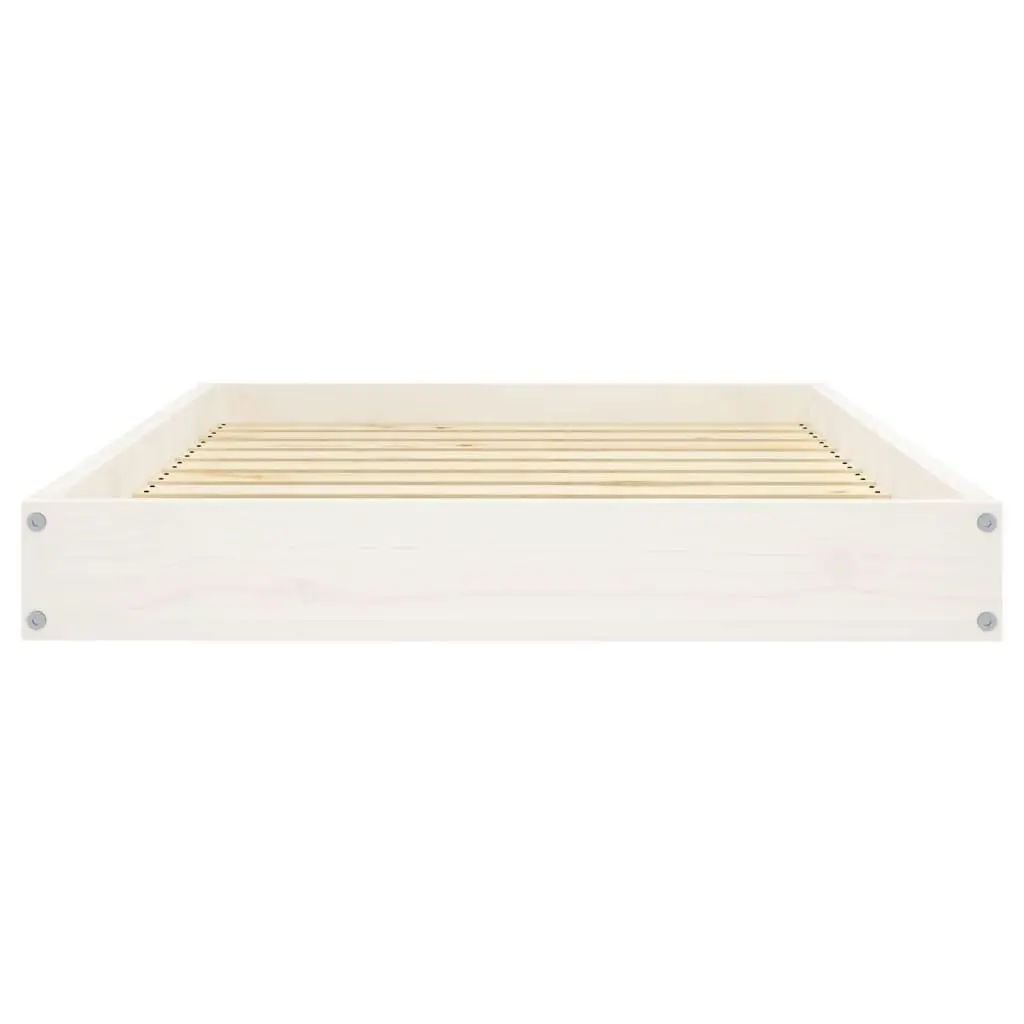 Dog Bed White 91.5x64x9 cm Solid Wood Pine 820862