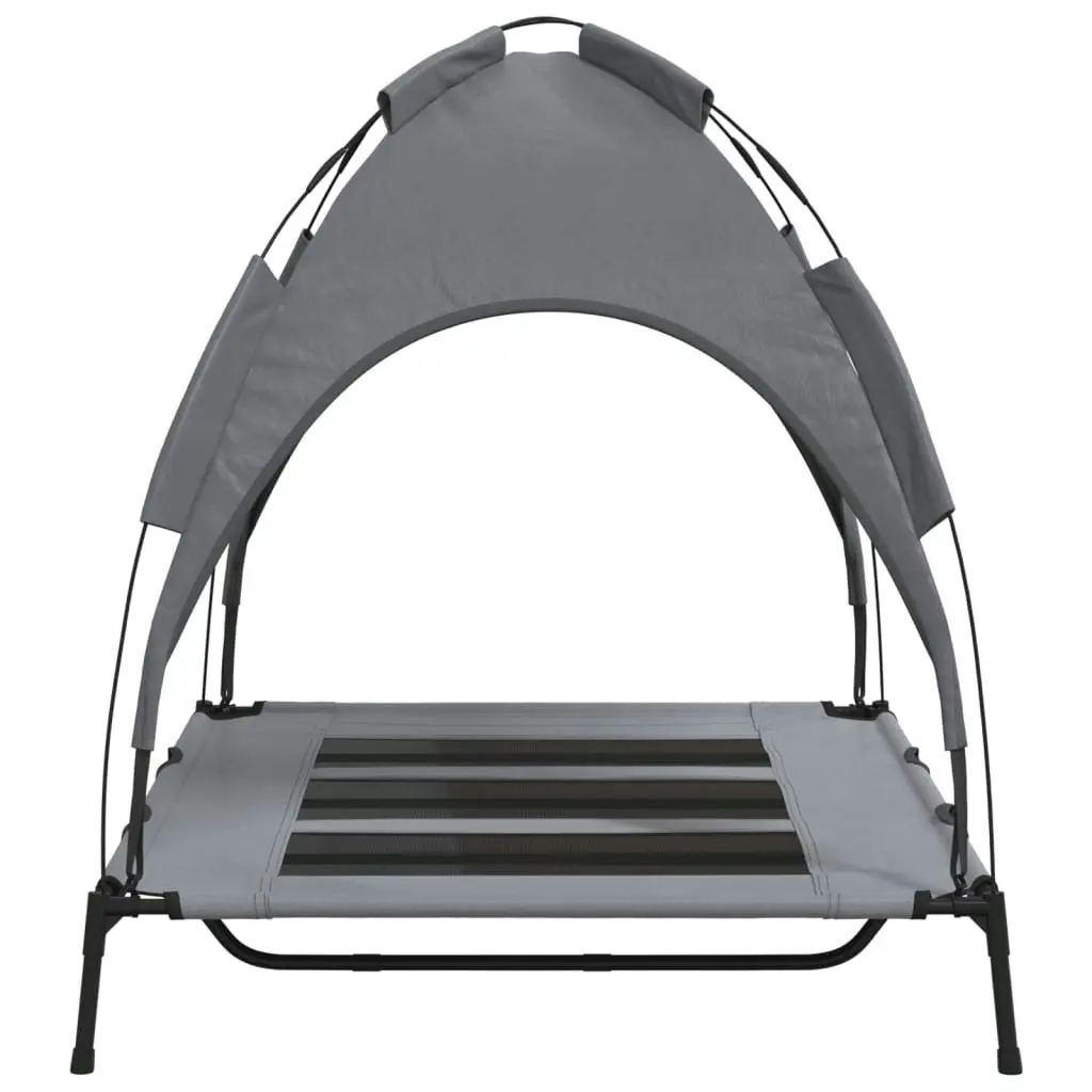 Dog Bed with Canopy Anthracite Oxford Fabric and Steel 172595