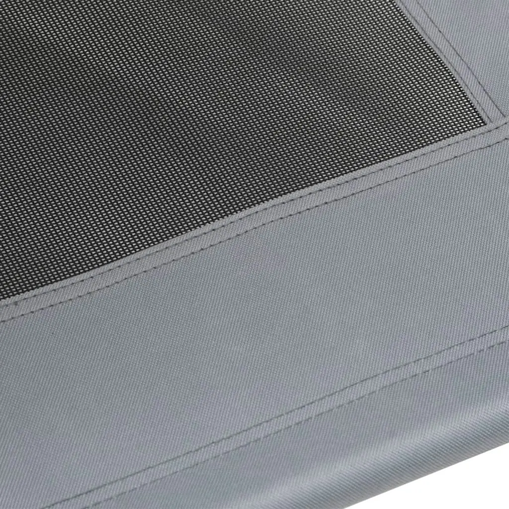 Dog Bed with Canopy Anthracite Oxford Fabric and Steel 172595