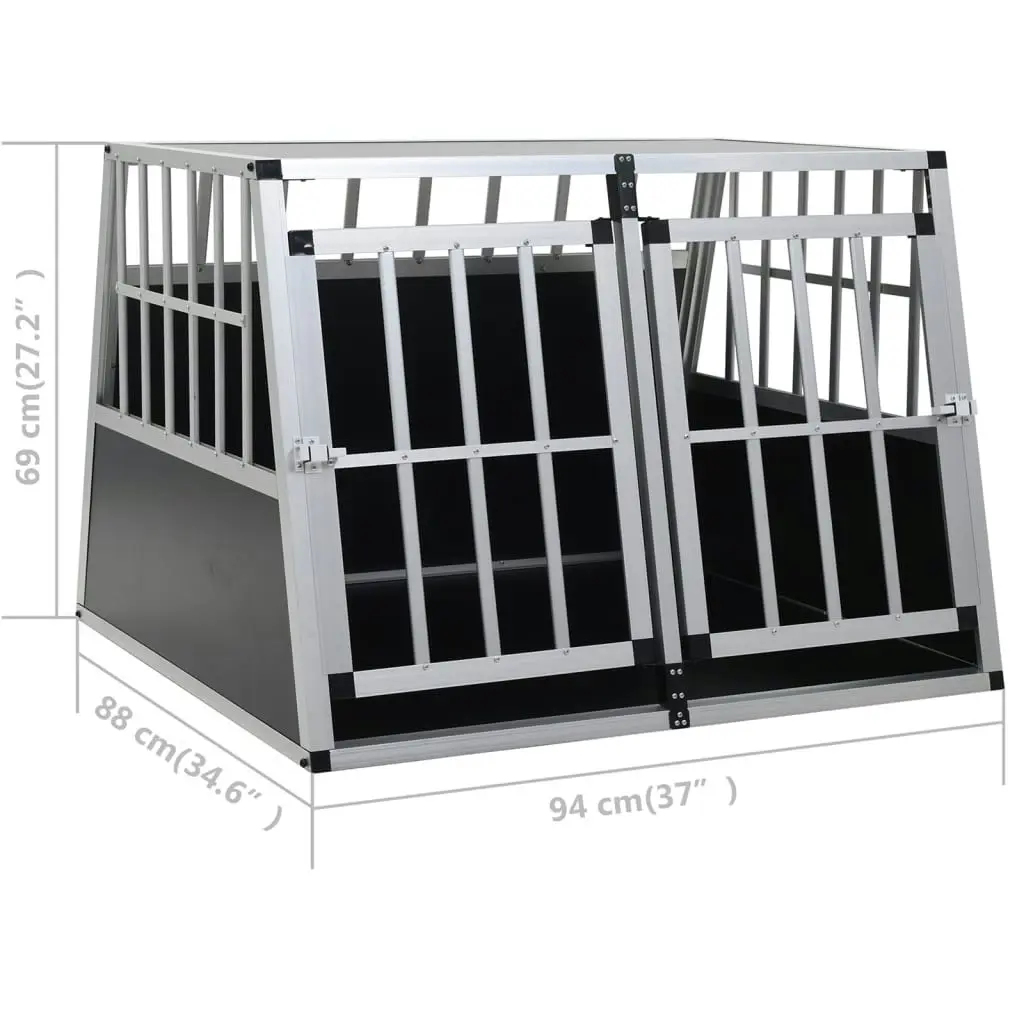 Dog Cage with Double Door 94x88x69 cm 170665