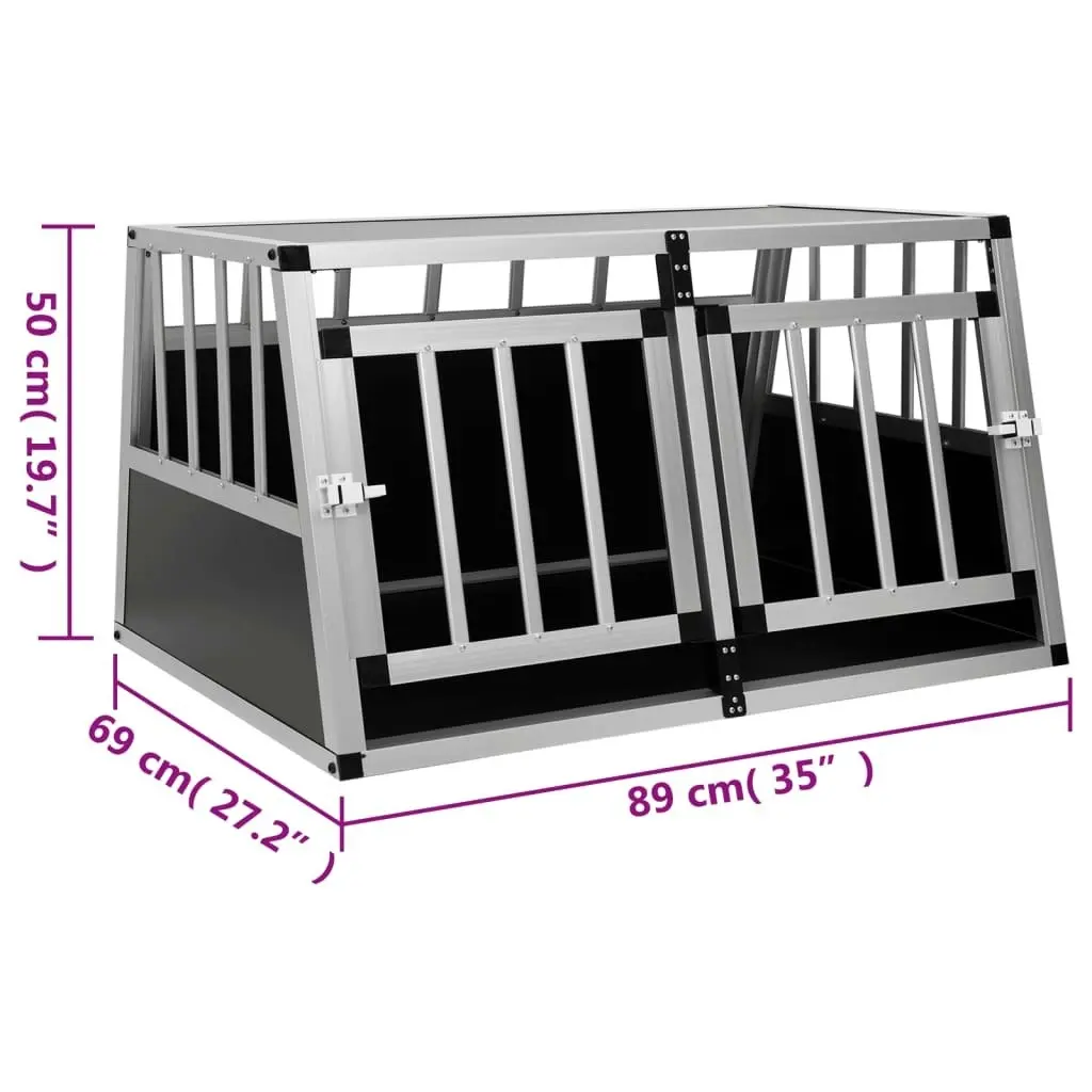 Dog Cage with Double Door 89x69x50 cm 170667