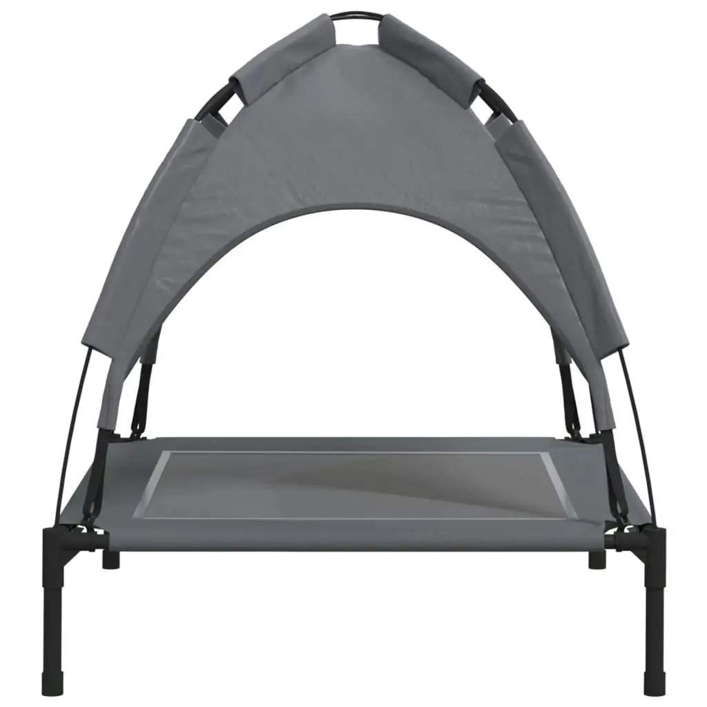 Dog Bed with Canopy Anthracite Oxford Fabric and Steel 172597