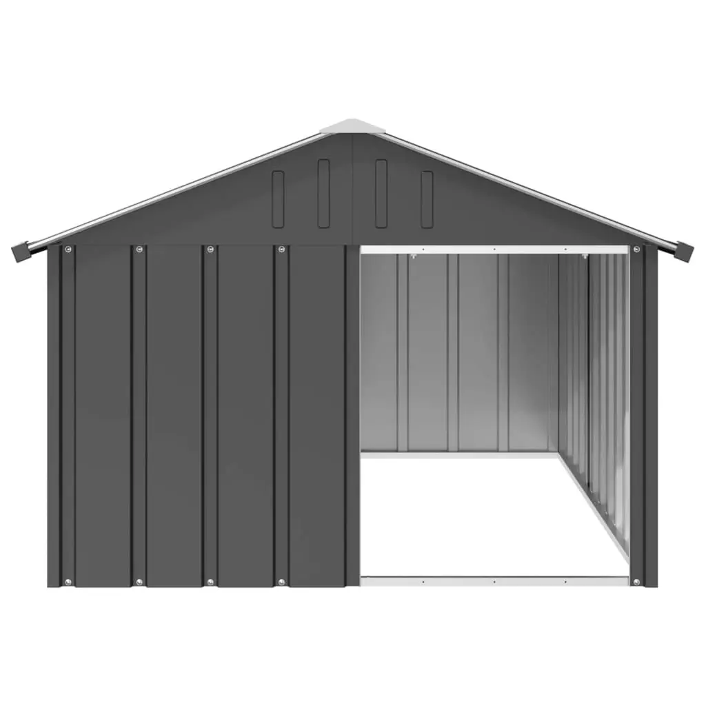 Dog House Anthracite 116.5x153x81.5 cm Galvanised Steel 171541