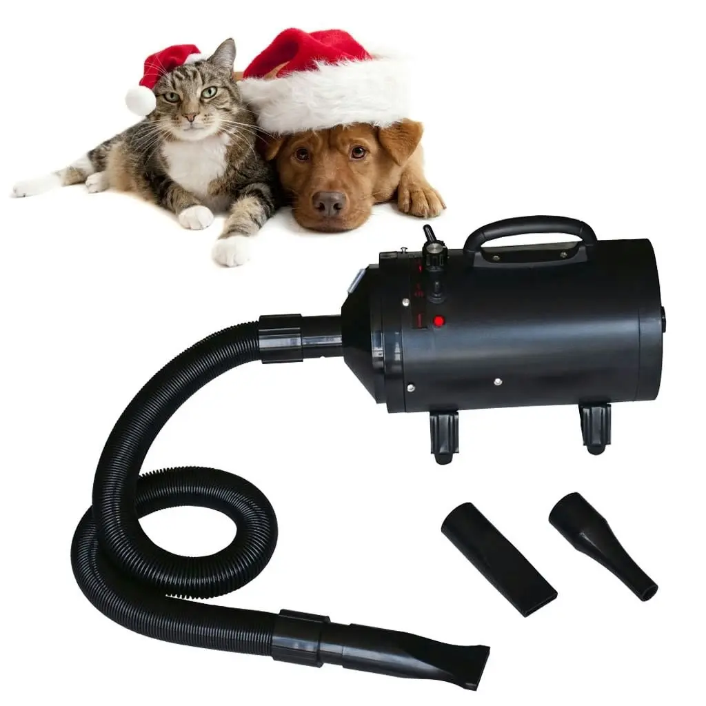 Dog Hair Dryer with 3 Nozzles Black 2400 W 170044