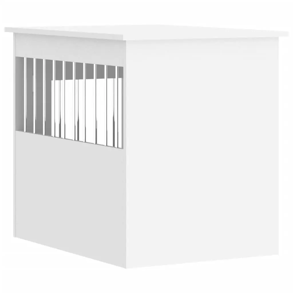 Dog Crate Furniture White 55x75x65 cm Engineered Wood 838316