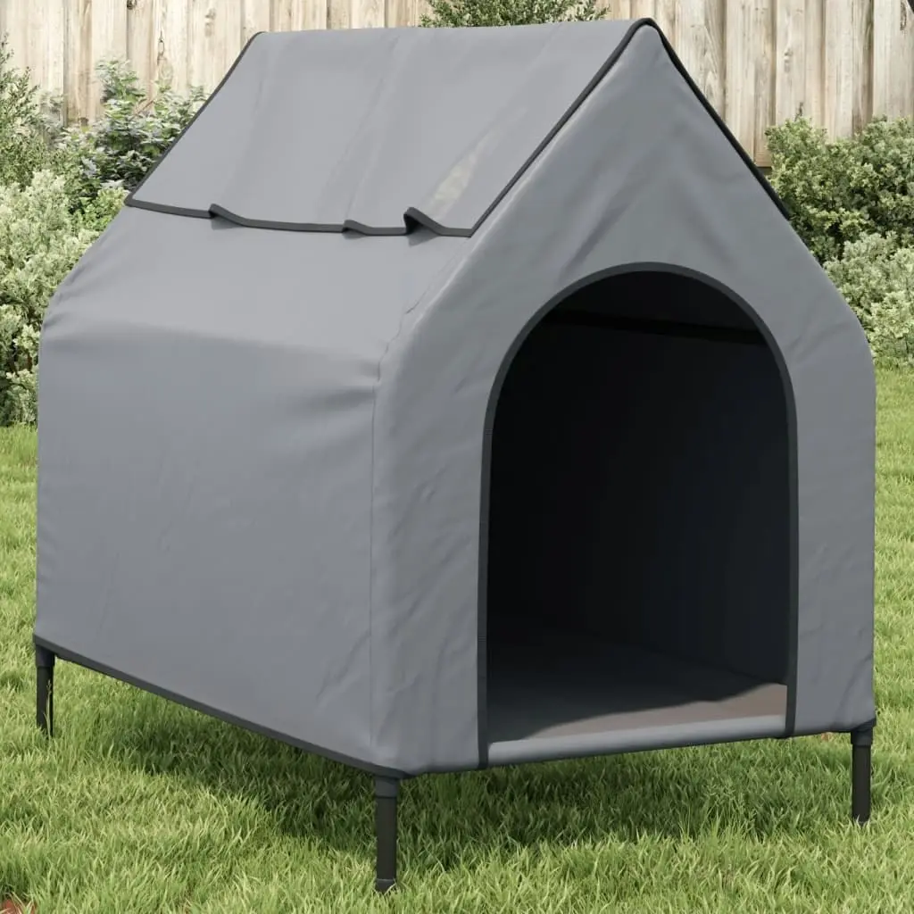 Dog House Light Grey Oxford Fabric and Steel 172591