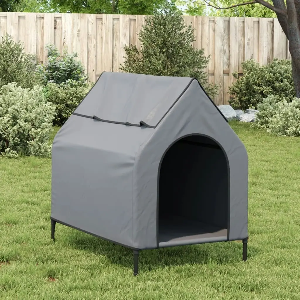 Dog House Light Grey Oxford Fabric and Steel 172591