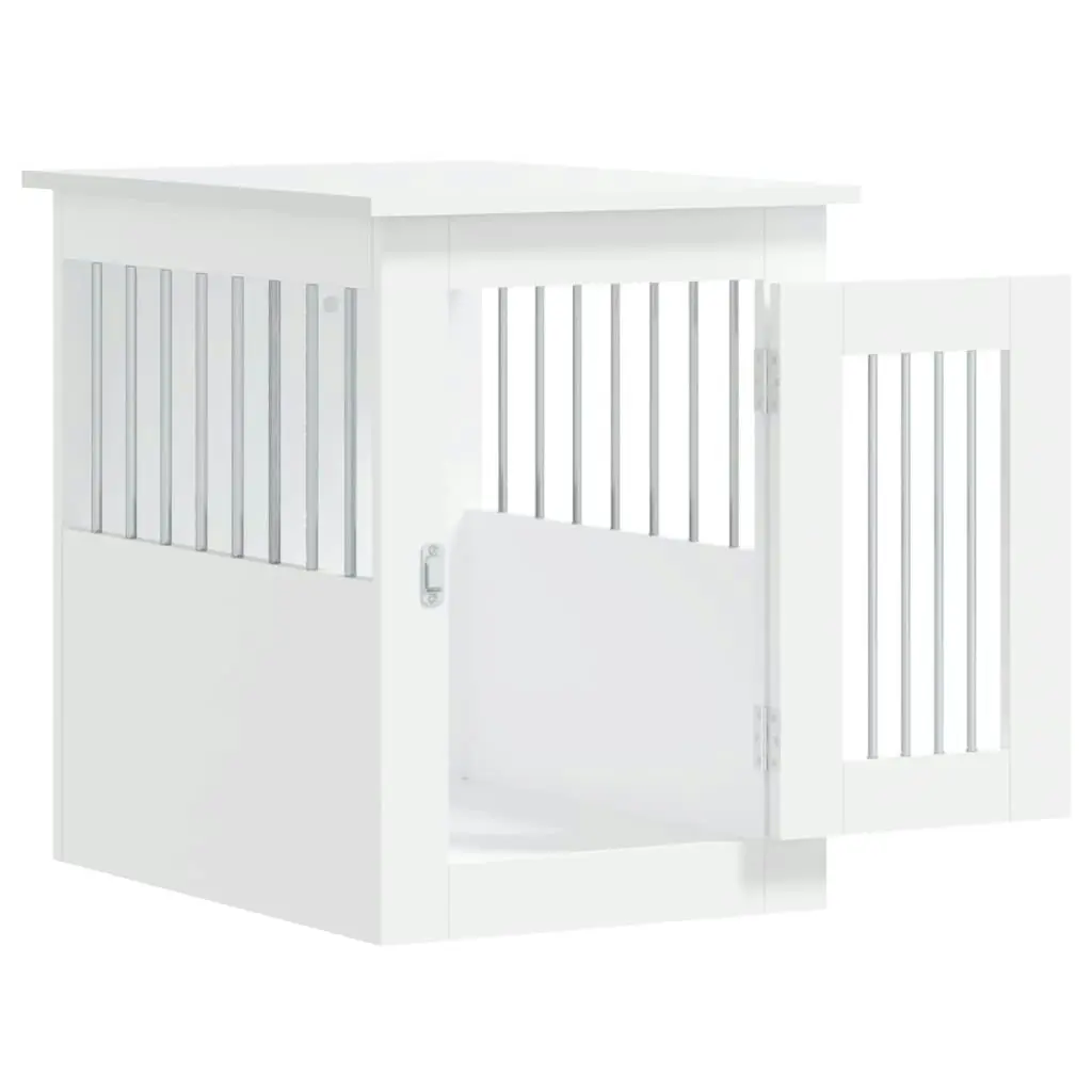 Dog Crate Furniture White 45x62x59 cm Engineered Wood 838309