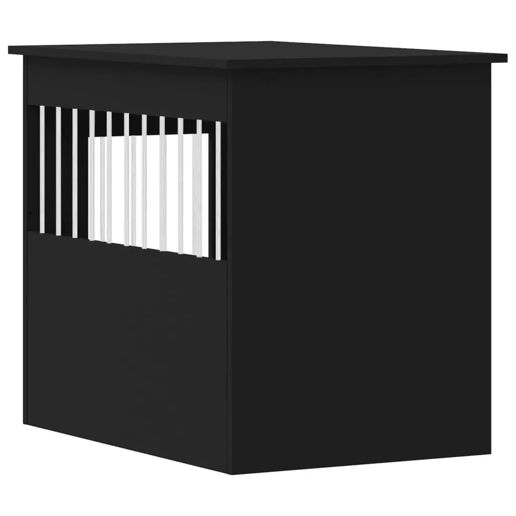 Dog Crate Furniture Black 55x80x68 cm Engineered Wood 838324