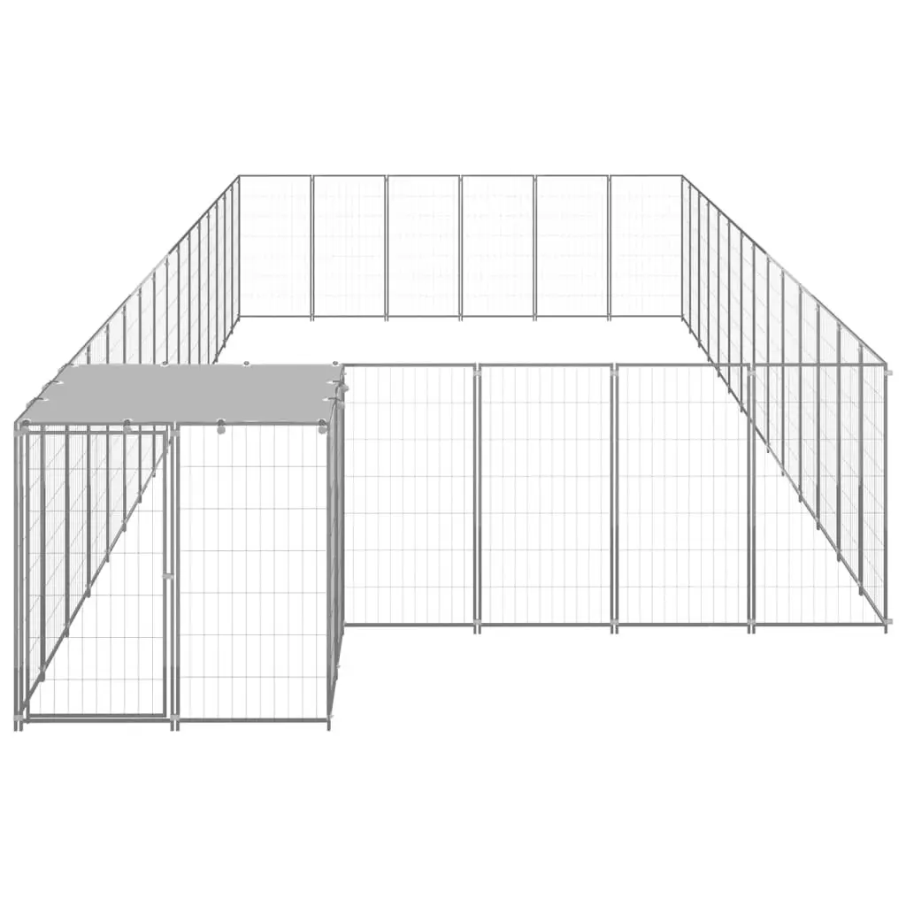 Dog Kennel Silver 26.62 mÂ² Steel 3082224