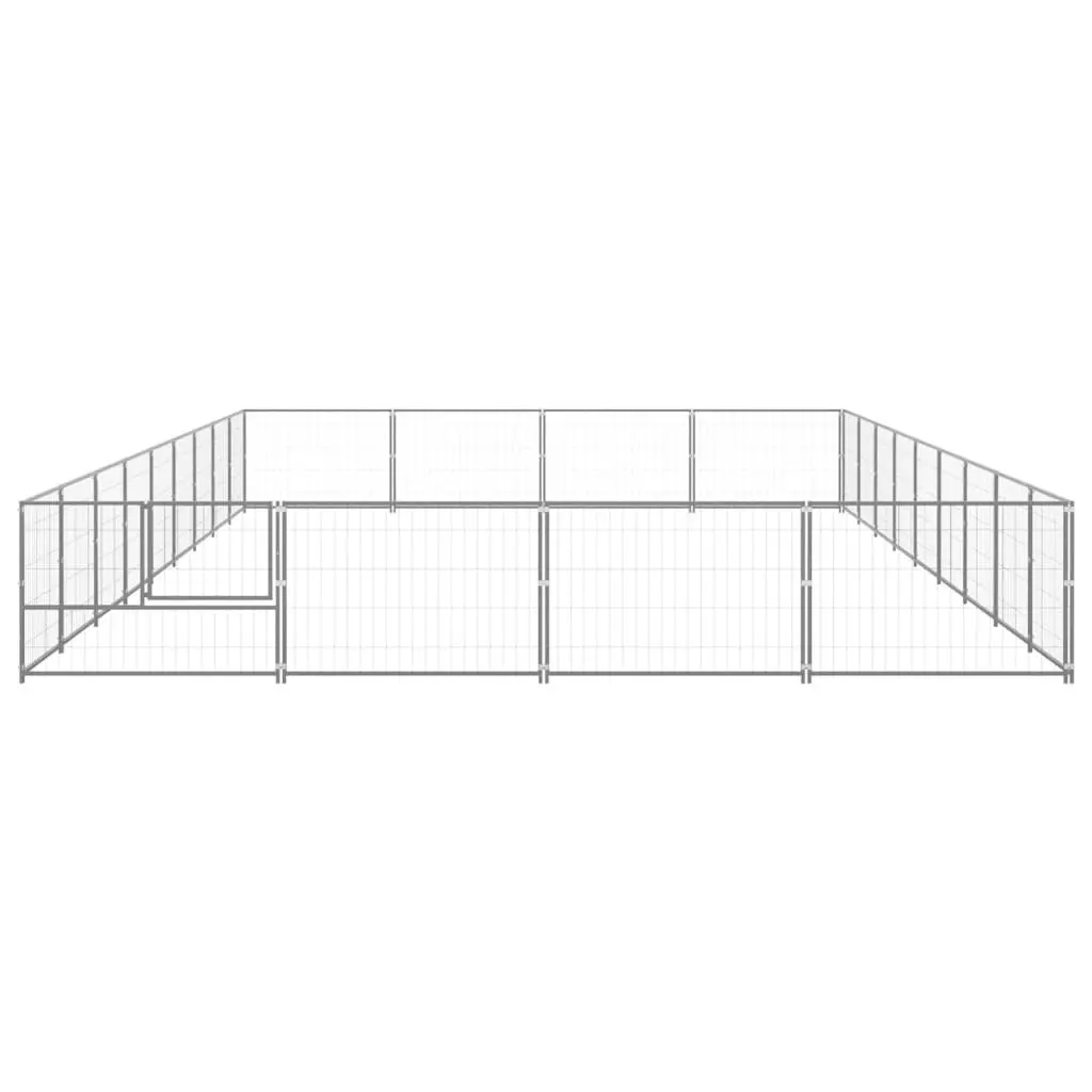 Dog Kennel Silver 36 mÂ² Steel 3082155