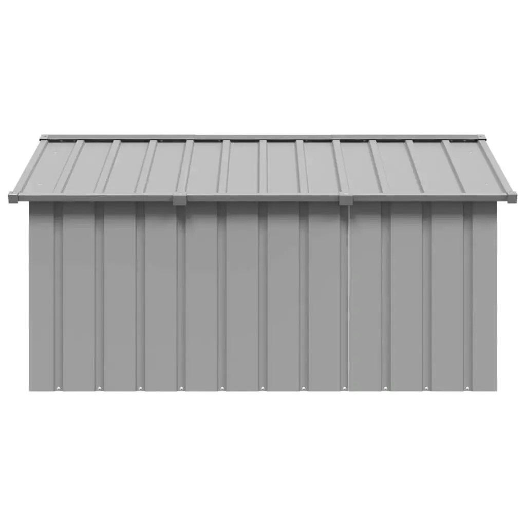 Dog House Grey 116.5x153x81.5 cm Galvanised Steel 171543