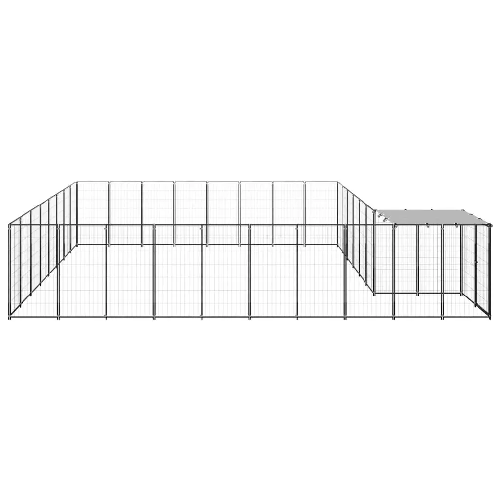 Dog Kennel Silver 20.57 mÂ² Steel 3082234