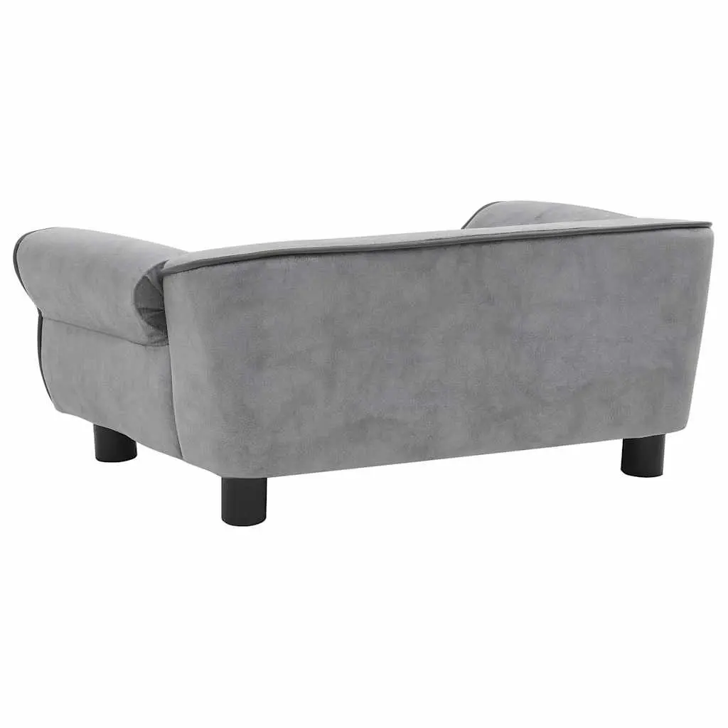 Dog Sofa Grey 72x45x30 cm Plush 170951