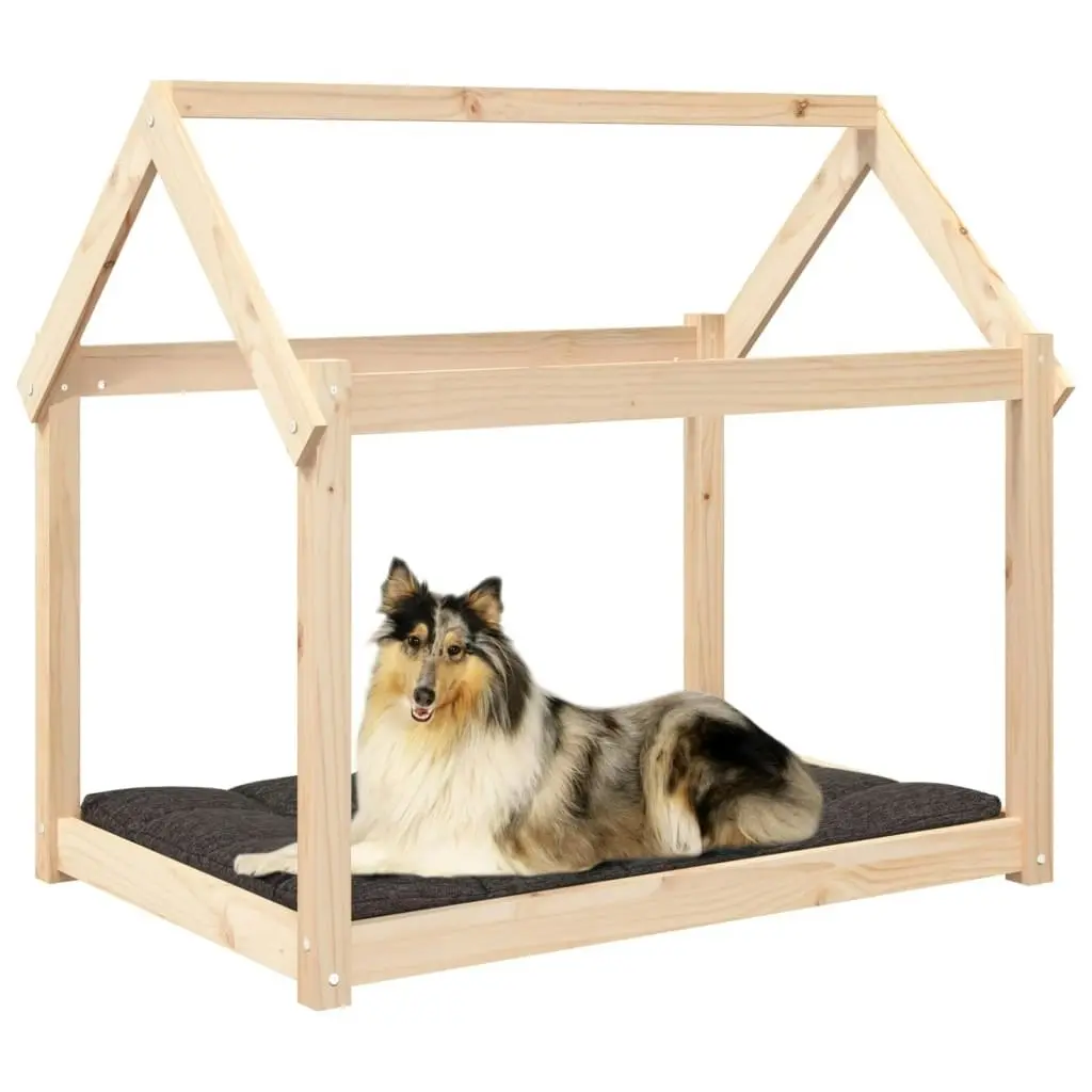 Dog Bed 101x70x90 cm Solid Wood Pine 822212