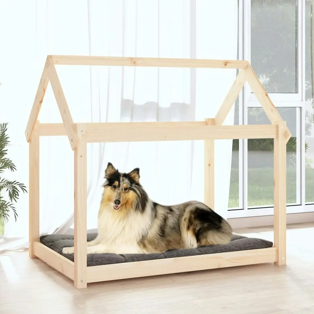 Dog Bed 101x70x90 cm Solid Wood Pine 822212