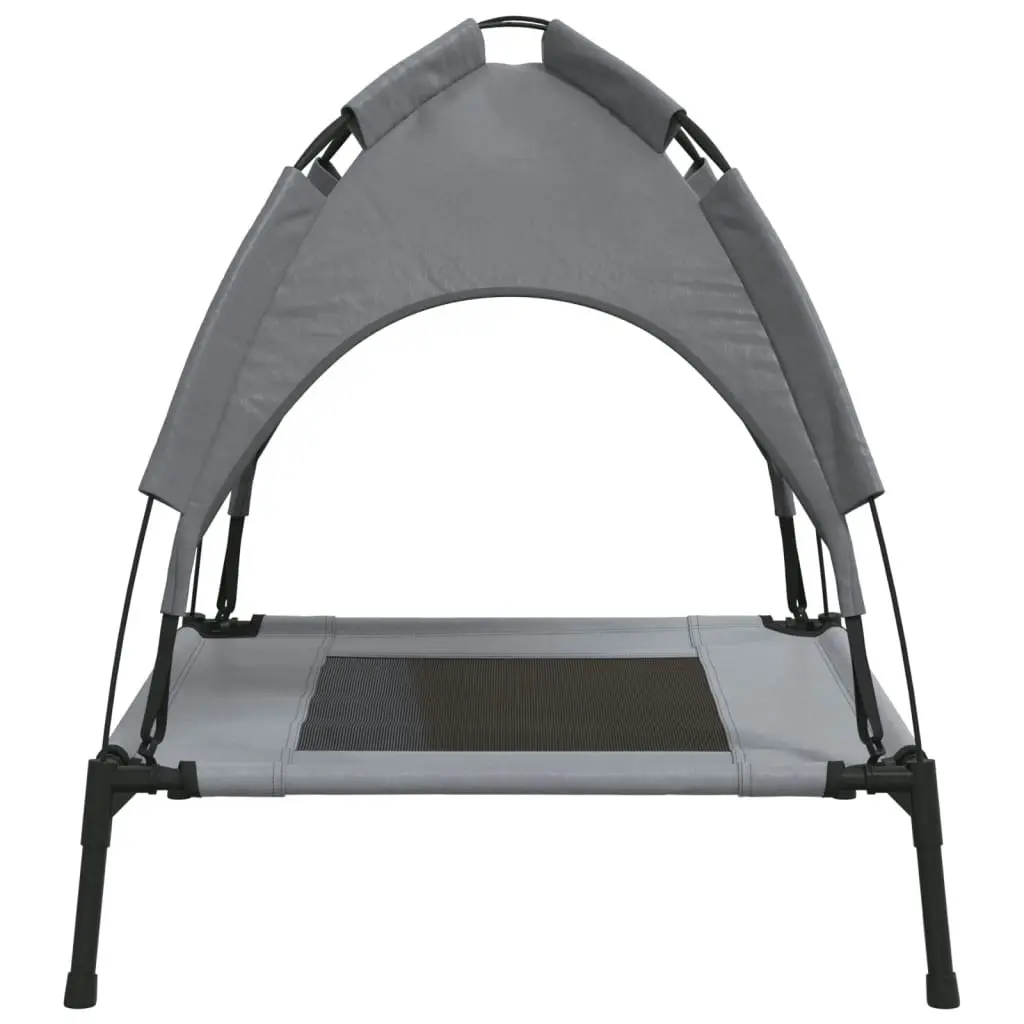 Dog Bed with Canopy Anthracite Oxford Fabric and Steel 172593