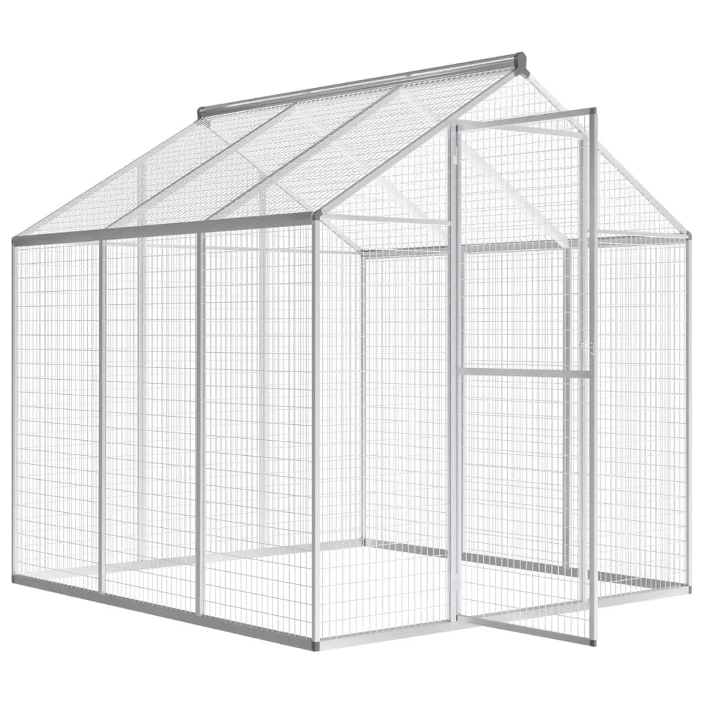 Outdoor Aviary Aluminium 183x178x194 cm 45219