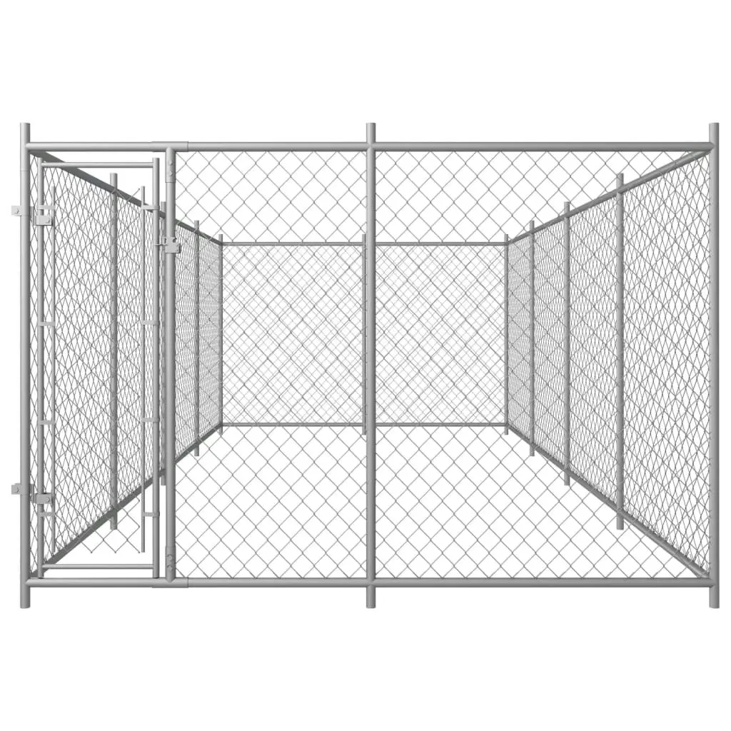 Outdoor Dog Kennel 7.6x3.8x1.9 m 144938