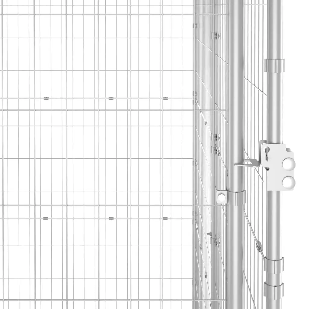 Outdoor Dog Kennel Galvanised Steel 21.78 mÂ² 3082289