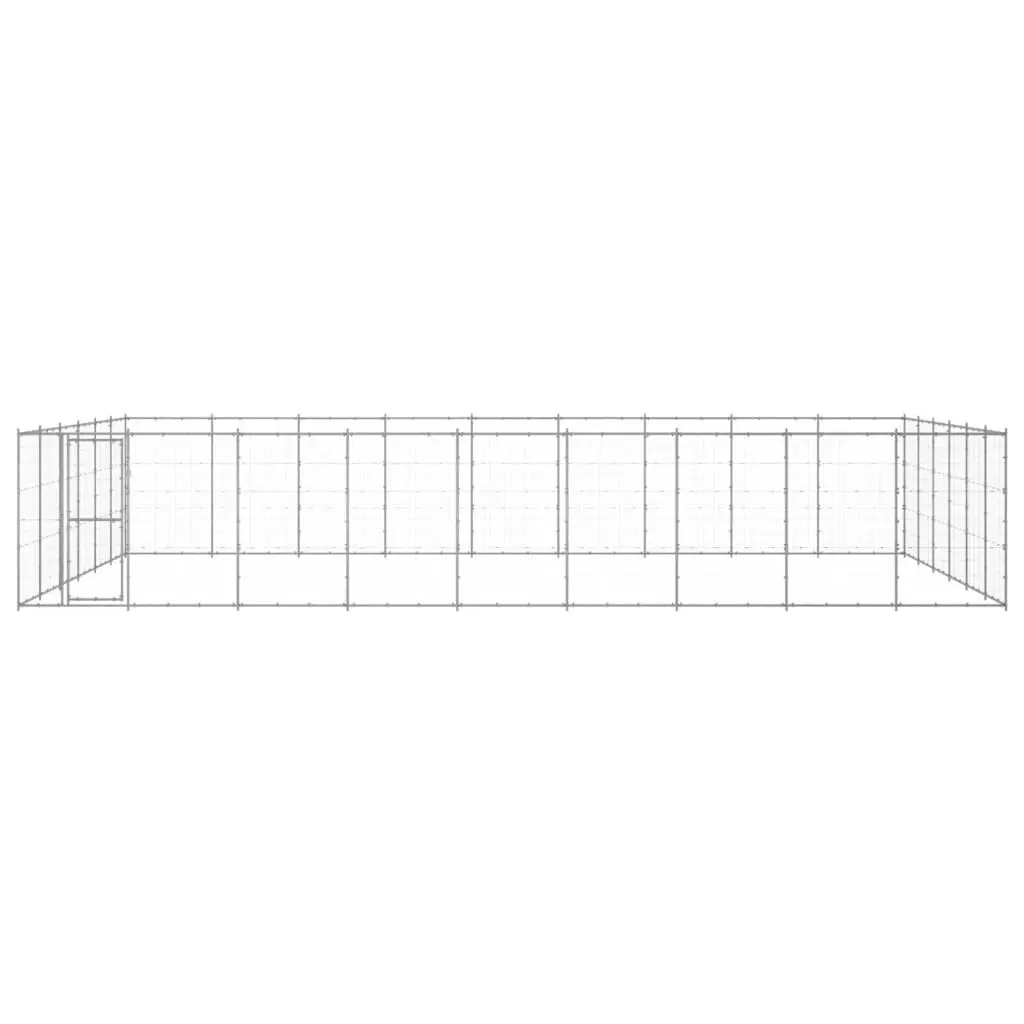 Outdoor Dog Kennel Galvanised Steel 65.34 mÂ² 3082331