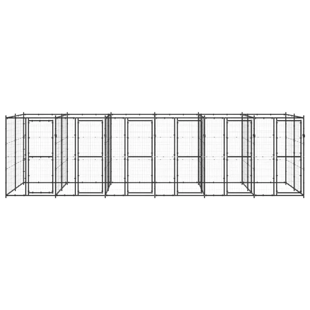 Outdoor Dog Kennel Steel 14.52 mÂ² 3082264