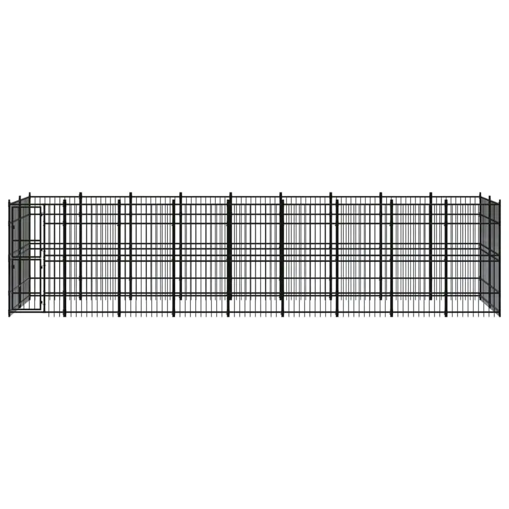 Outdoor Dog Kennel Steel 16.59 mÂ² 3097963