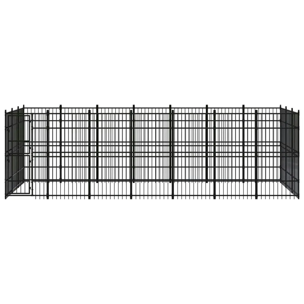 Outdoor Dog Kennel Steel 19.35 mÂ² 3097978