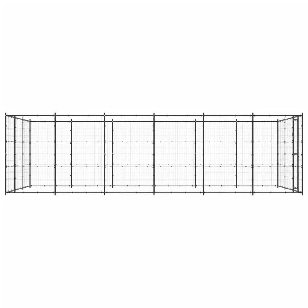 Outdoor Dog Kennel Steel 21.78 mÂ² 3082323