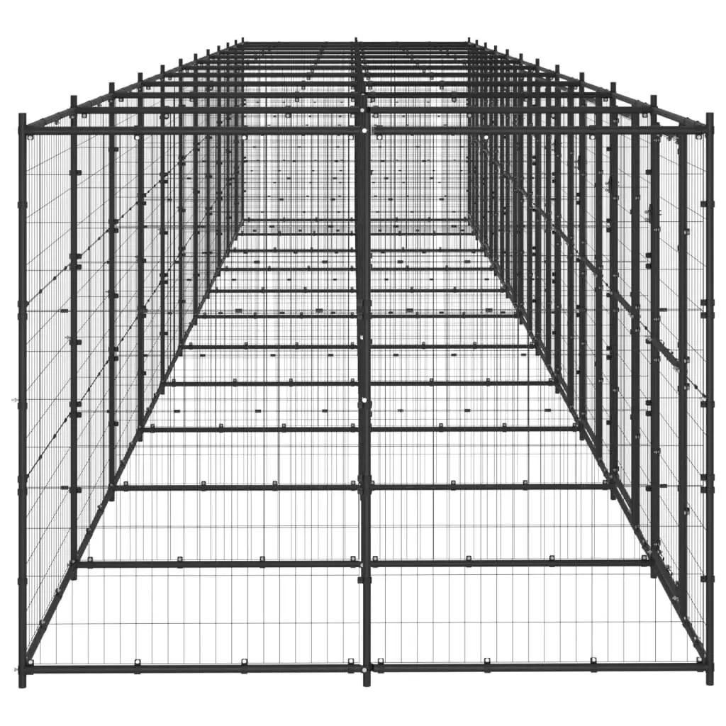 Outdoor Dog Kennel Steel 26.62 mÂ² 3082269