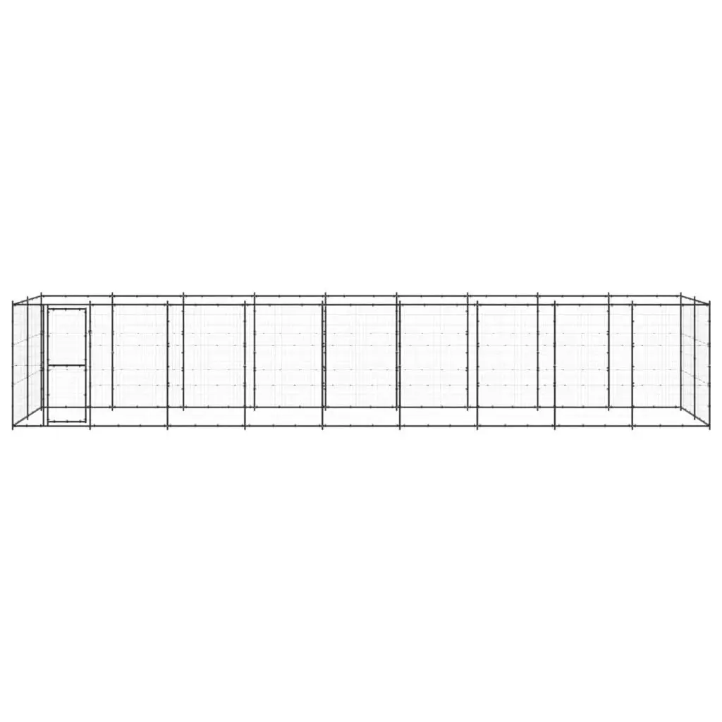 Outdoor Dog Kennel Steel 21.78 mÂ² 3082301