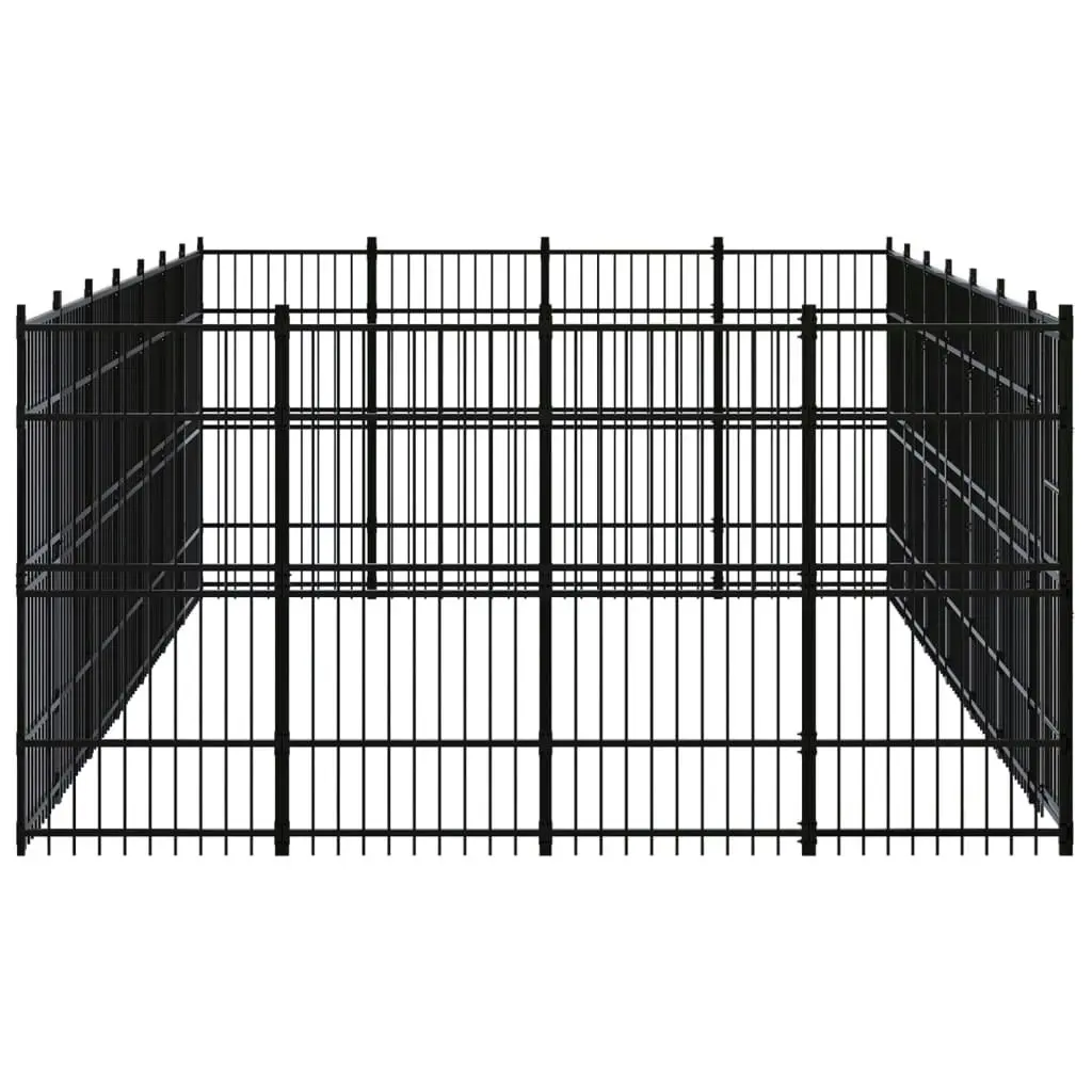 Outdoor Dog Kennel Steel 25.8 mÂ² 3097985