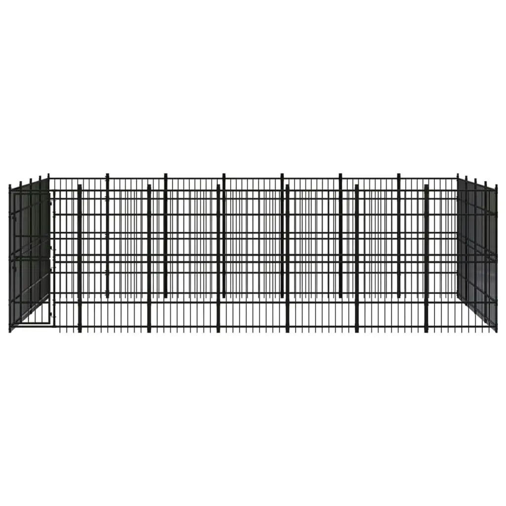 Outdoor Dog Kennel Steel 25.8 mÂ² 3097985