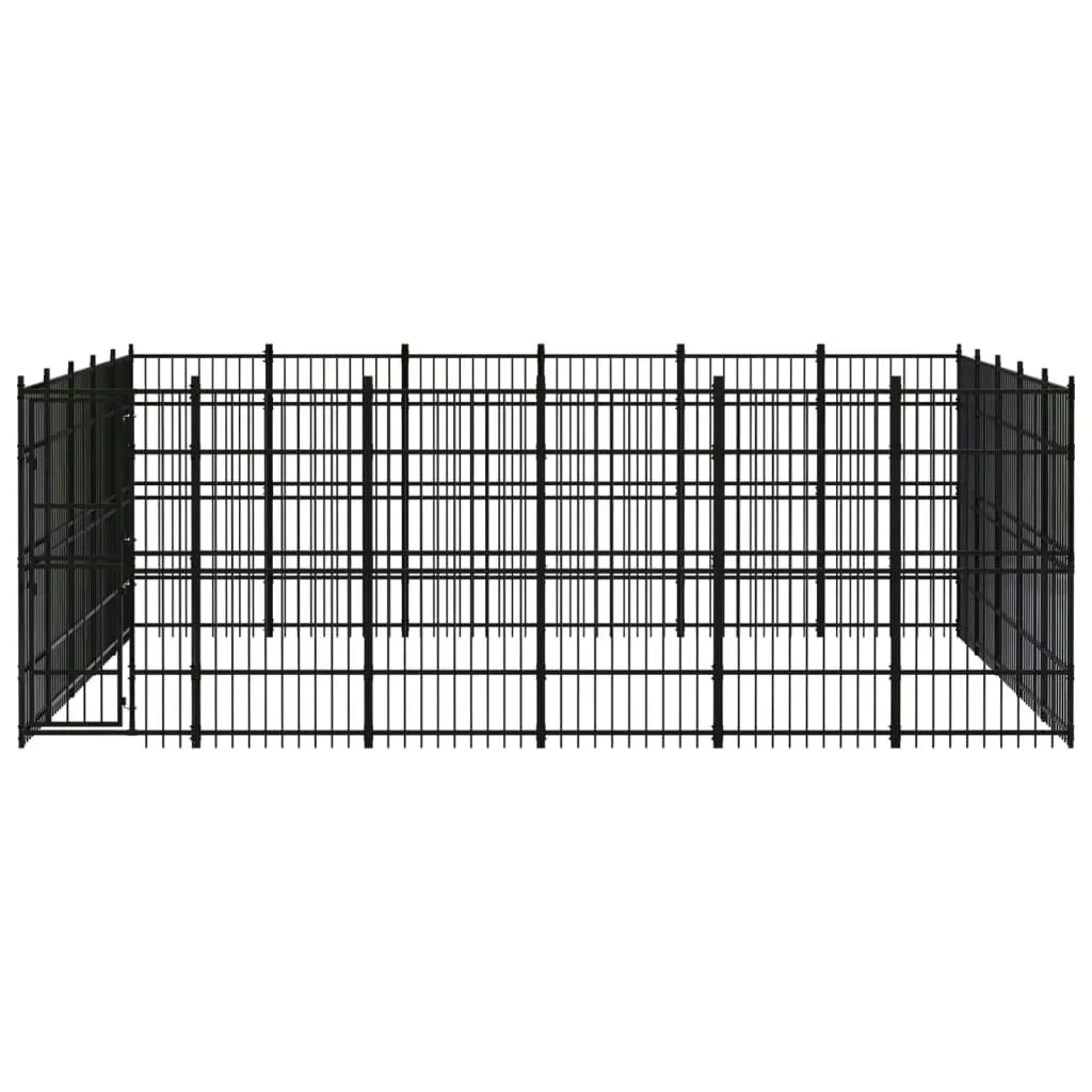 Outdoor Dog Kennel Steel 27.65 mÂ² 3097990