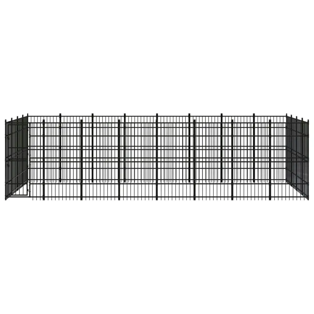 Outdoor Dog Kennel Steel 29.49 mÂ² 3097986