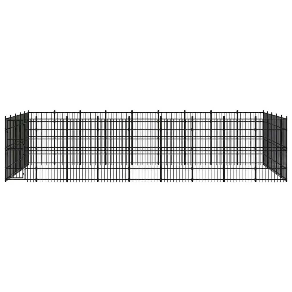 Outdoor Dog Kennel Steel 41.47 mÂ² 3097993