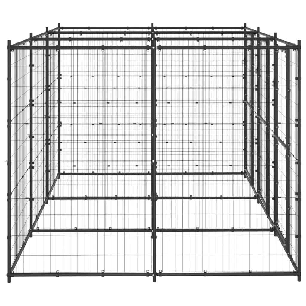 Outdoor Dog Kennel Steel 7.26 mÂ² 3082261