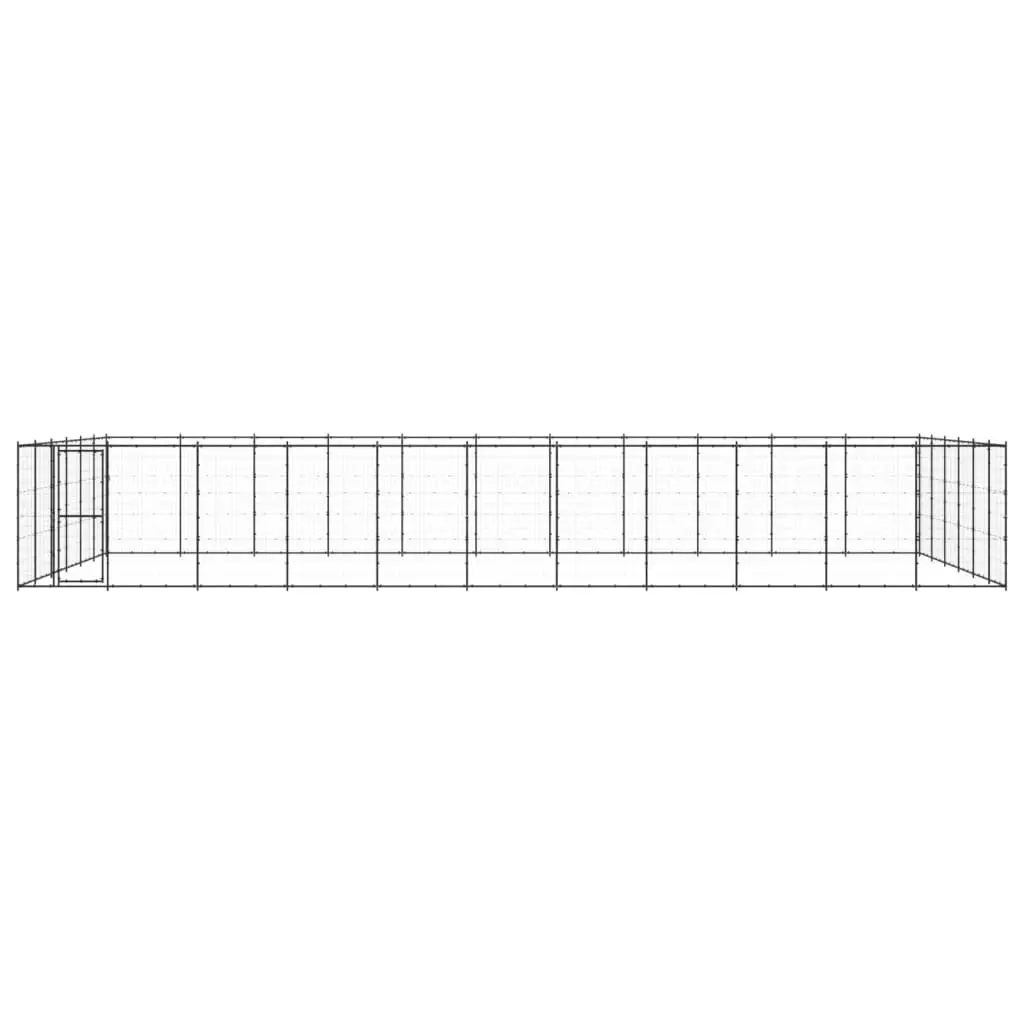 Outdoor Dog Kennel Steel 79.86 mÂ² 3082327