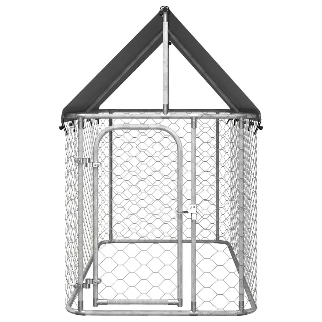 Outdoor Dog Kennel with Roof 200x100x150 cm 171496