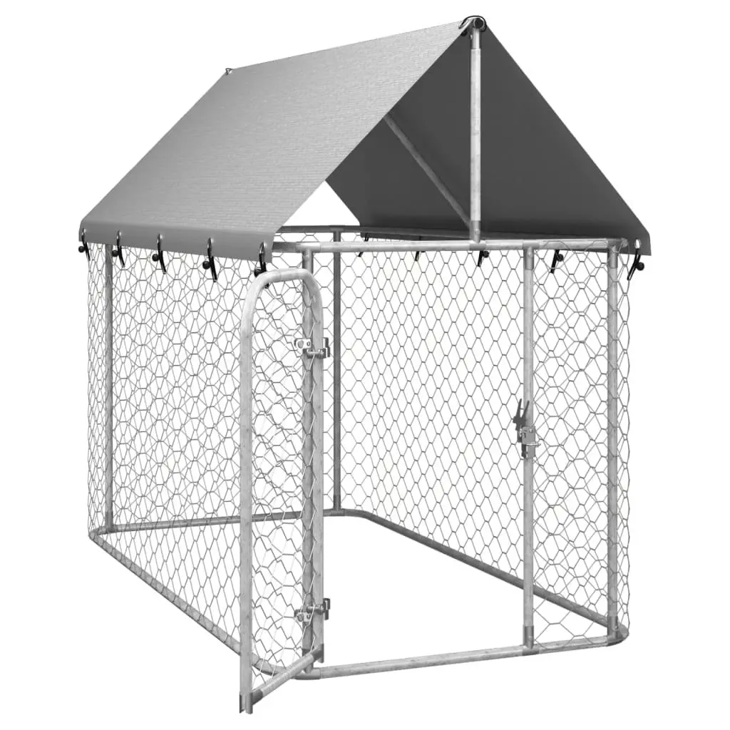 Outdoor Dog Kennel with Roof 200x100x150 cm 171496