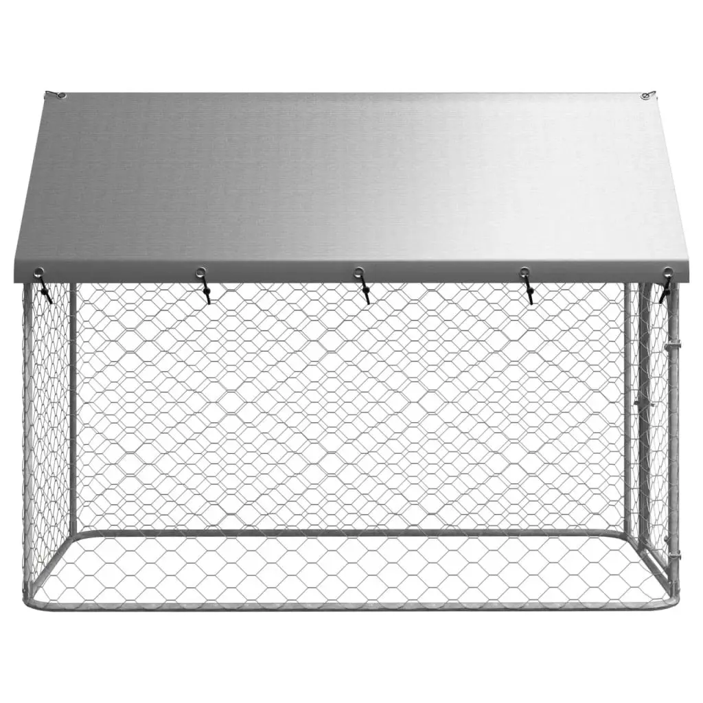 Outdoor Dog Kennel with Roof 200x100x150 cm 171496