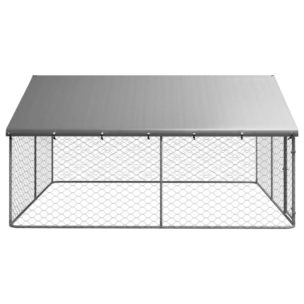 Outdoor Dog Kennel with Roof 300x300x150 cm 171501