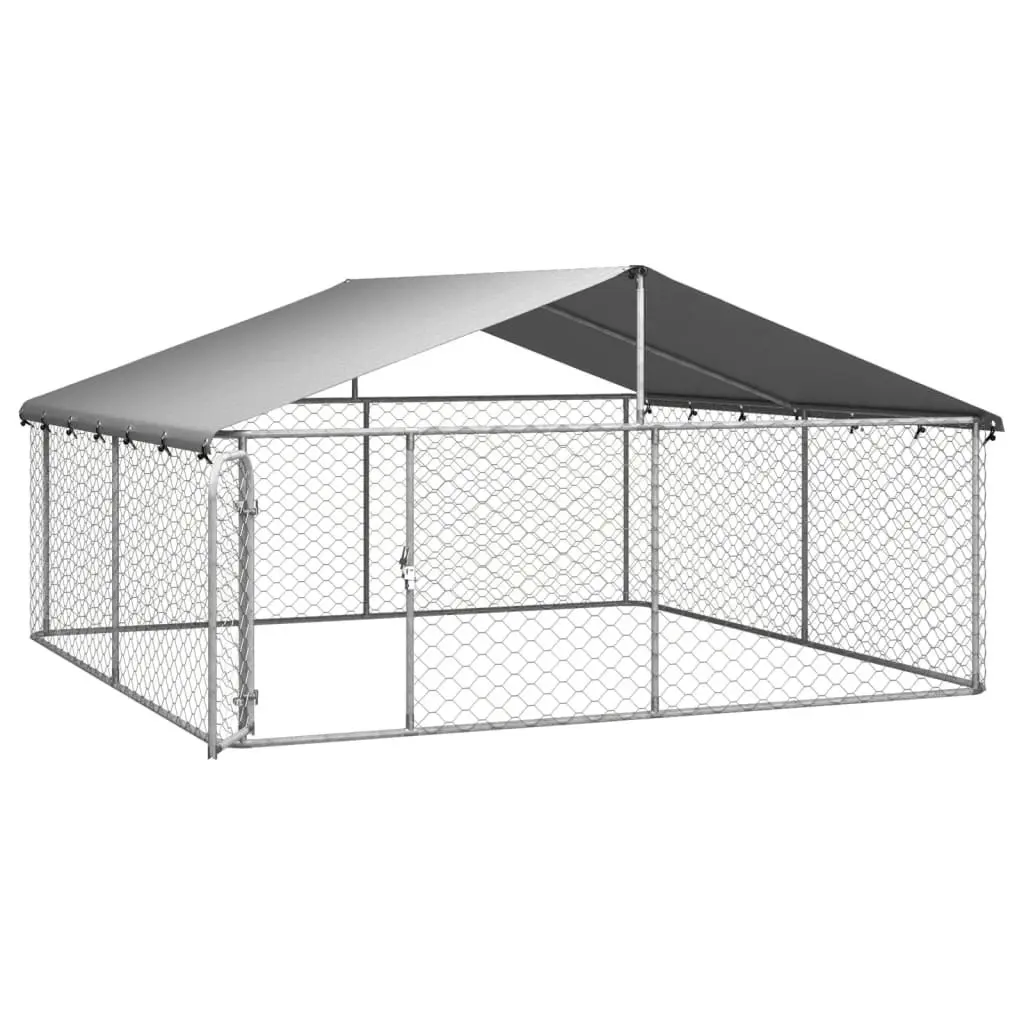 Outdoor Dog Kennel with Roof 300x300x150 cm 171501