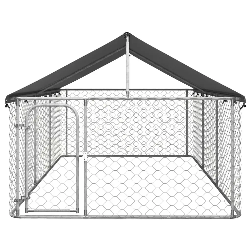 Outdoor Dog Kennel with Roof 400x200x150 cm 171499