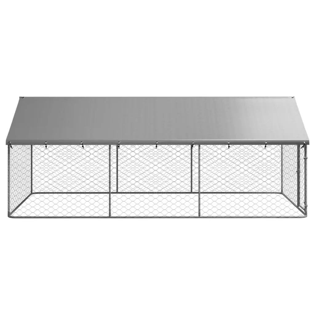 Outdoor Dog Kennel with Roof 400x200x150 cm 171499